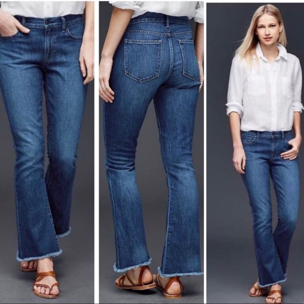 Gap Original Summer Flare Medium Indigo Jeans 28R